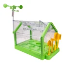 Mini Ogródek dla Dzieci - Szklarnia z Automatycznym Podlewaniem, Termometr i Sadzonki do Uprawy w Domu