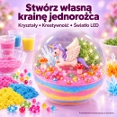 Tworzenie kolorowych waStwórz własną krainę jednorożca — kryształy, kreatywność i światło LEDstw podłoża w terrarium