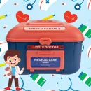 Zestaw Mały Lekarz 33 elementy – Walizka z Gabinetem Lekarskim Dla Dzieci