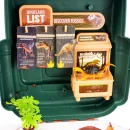 DUŻY ZESTAW DINOZAURÓW JAJA FIGURKI W WALIZCE PLECAKU WULKAN DINOZAURY XXXL