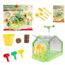 Mini Ogródek dla Dzieci - Szklarnia z Automatycznym Podlewaniem, Termometr i Sadzonki do Uprawy w Domu