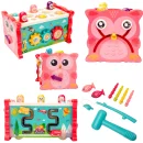 ZABAWKA EDUKACYJNA SENSORYCZNA DLA DZIECI INTERAKTYWNA WBIJAK Z MŁOTECZKIEM