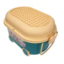 Duże Klocki Kwiatki XXXL - Zestaw Konstrukcyjny Ogród 139 el. z Kufrem | Kreatywna Zabawa dla Dzieci