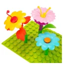 Duże Klocki Kwiatki XXXL - Zestaw Konstrukcyjny Ogród 139 el. z Kufrem | Kreatywna Zabawa dla Dzieci