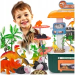 Duży Zestaw Dinozaurów w Walizce-Stoliku 36 elementów – Park Dinozaurów Mega Box
