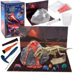 Mały chemik wybuchowy wulkan erupcja dinozaury zestaw 2w1