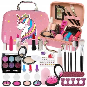 KUFEREK KOSMETYKÓW DO MAKIJAŻU i PAZNOKCI CIENIE MAKIJAŻ DLA DZIEWCZYNKI