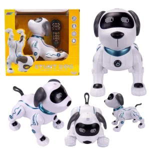 INTELIGENTY INTERAKTYWNY PIESEK ZDALNIE STEROWANY ROBOPIESEK CHODZI KOMENDY