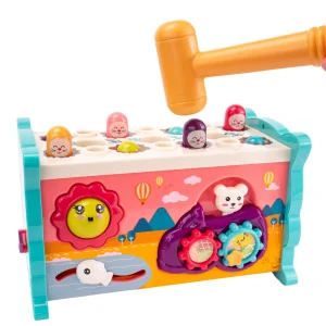 Cymbałki Edukacyjne dla Dziecka - Interaktywna Zabawka z Młoteczkiem i Wbijakiem