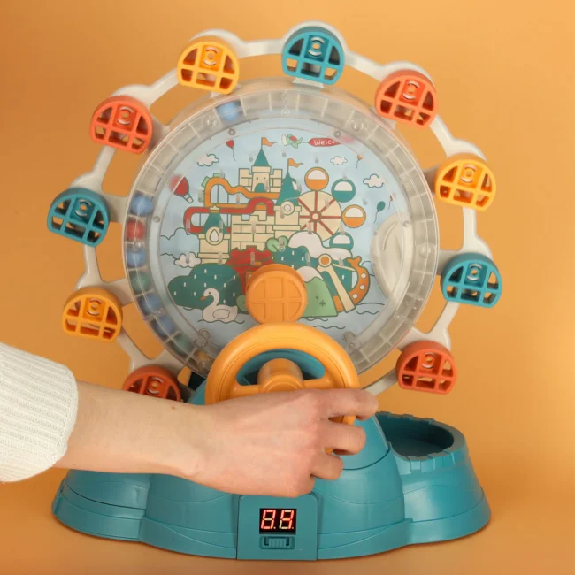 Diabelski młyn karuzela z kierownicą łapanie piłek