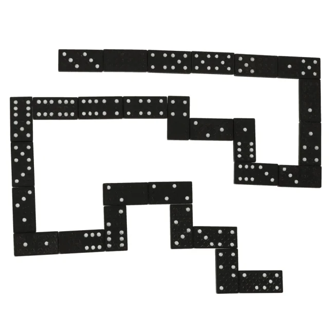KLASYCZNE DOMINO DREWNIANE W PUDEŁKU TRADYCYJNE SUPER PREZENT