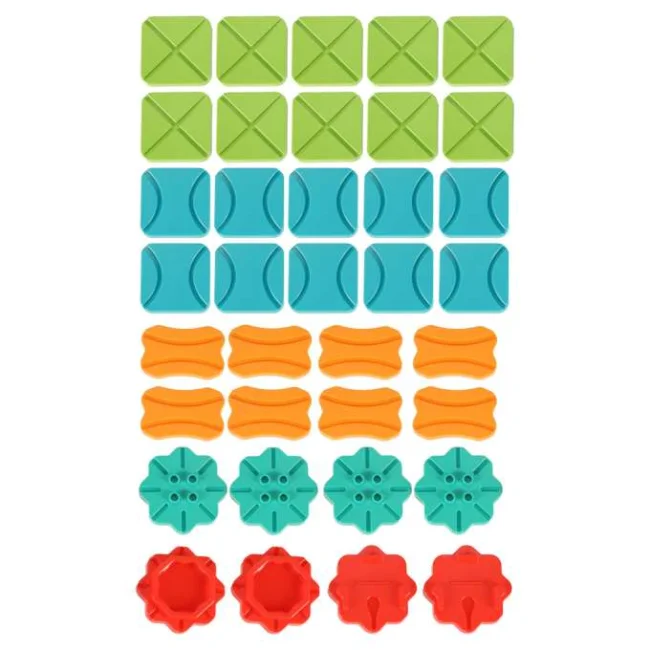 Gra logiczna planszowa labirynt tor przeszkód 56 el.