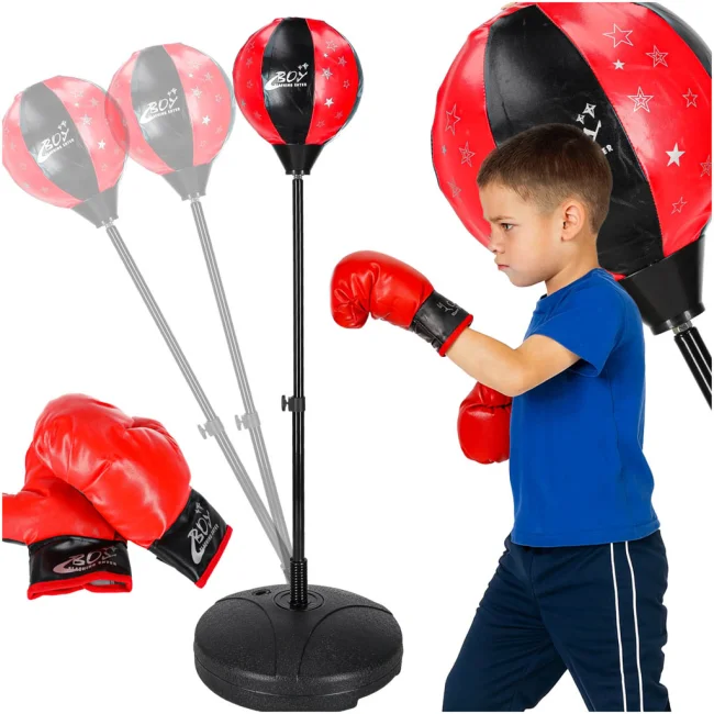 Gruszka do boksowania dla dzieci zestaw bokserski rękawice