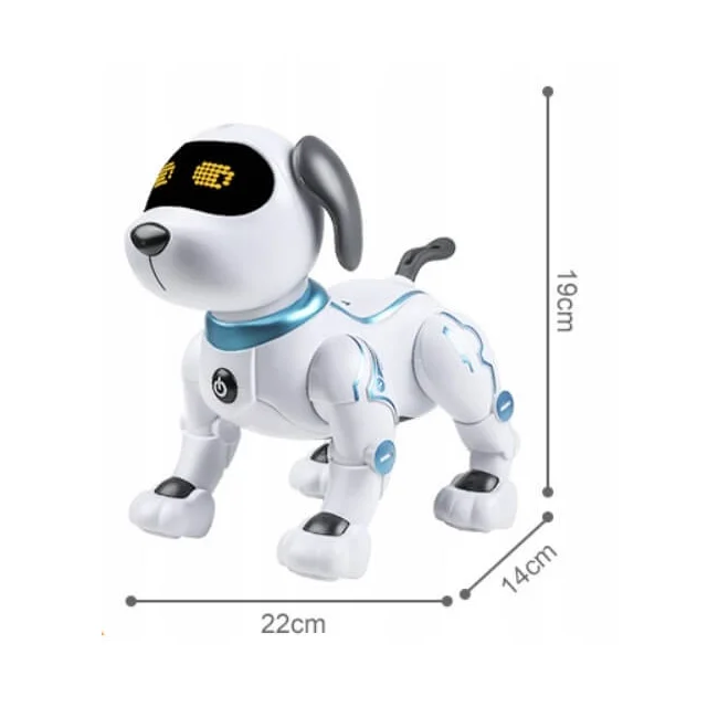 INTELIGENTY INTERAKTYWNY PIESEK ZDALNIE STEROWANY ROBOPIESEK CHODZI KOMENDY