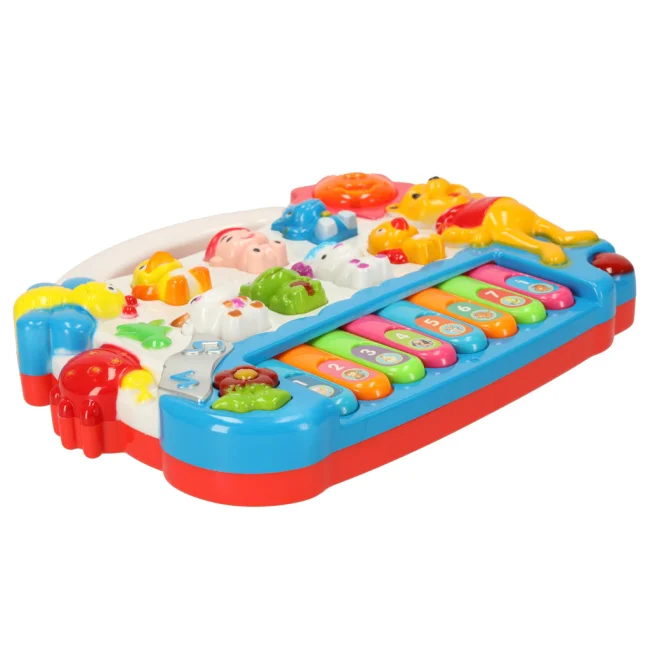 PIANINKO ORGANKI DLA DZIECI Z ODGŁOSAMI ZWIERZĄT INTERAKTYWNE ŚWIATŁA DŹWIĘKI