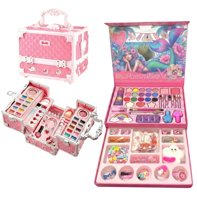 Mega Zestaw Kuferek Kosmetyków dla Dziewczynki XXL
