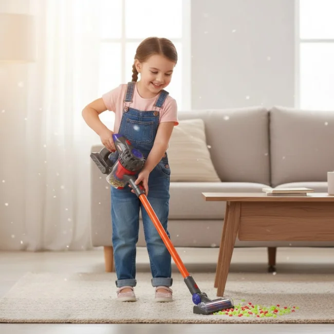 Odkurzacz dla dzieci pionowy z funkcją ssania 3w1
