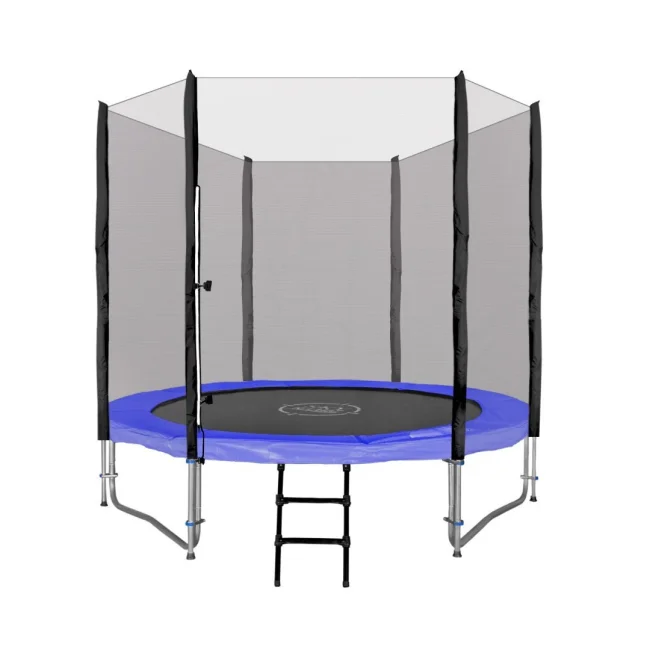 Trampolina ogrodowa SkyRamiz 244cm 8FT dla dzieci Niebieski + Akcesoria