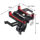 UCHWYT ROWEROWY ZACISKOWY NA TELEFON MONTOWANY NA KIEROWNICĘ ROWERU METAL