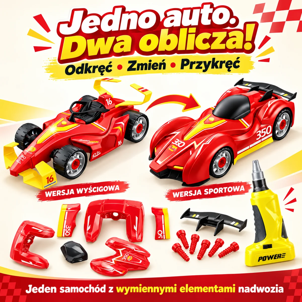 Jedno auto, dwa oblicza Dwa wyglądy jednego samochodu dzięki wymiennemu nadwoziu
